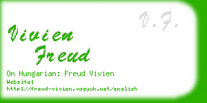 vivien freud business card